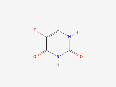 5-fluoropyrimidine-2,4(1H,3H)-dione (fluorouracil) Structure