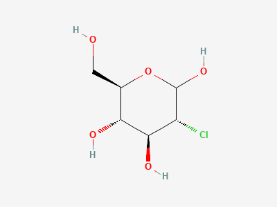 2-chloro-2-deoxy-D-glucopyranose (2-chloro-2-deoxy-D-glucose) Structure
