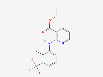 Ethyl 2-[[2-methyl-3-(trifluoromethyl)phenyl]amino]-pyridine-3-carboxylate Structure