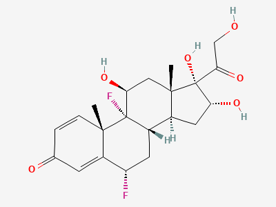 6α,9-difluoro-11β,16α,17,21-tetrahydroxypregna-1,4-diene-3,20-dione (fluocinolone) Structure