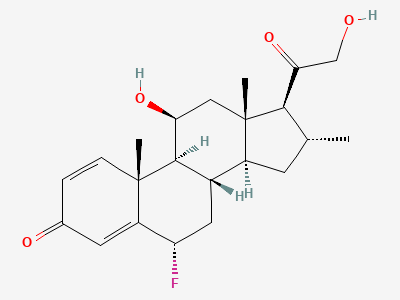 6α-fluoro-11β,21-dihydroxy-16α-methylpregna-1,4-diene-3,20-dione (fluocortolone) Structure