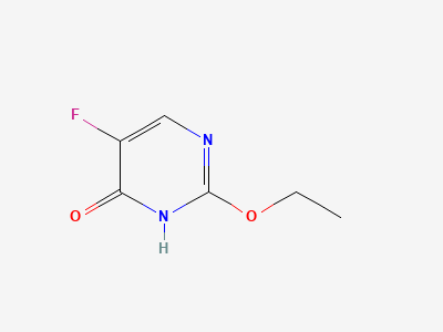 2-ethoxy-5-fluoropyrimidin-4(1H)-one (2-ethoxy-5-fluorouracil) Structure
