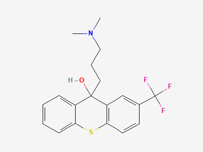 (9RS)-9-[3-(dimethylamino)propyl]-2-(trifluoromethyl)-9H-thioxanthen-9-ol Structure
