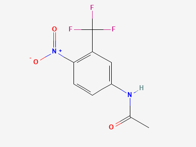 N-[4-nitro-3-(trifluoromethyl)phenyl]acetamide Structure