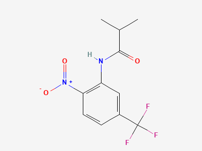 2-methyl-N-[2-nitro-5-(trifluoromethyl)-phenyl]propanamide Structure