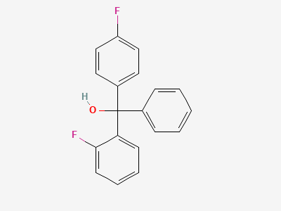 (RS)-(2-fluorophenyl)(4-fluorophenyl)phenylmethanol Structure