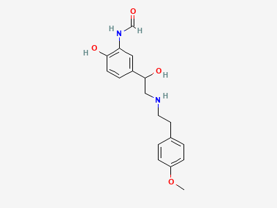 N-[2-hydroxy-5-[(1RS)-1-hydroxy-2-[[2-(4-methoxyphenyl)ethyl]amino]ethyl]phenyl]formamide Structure