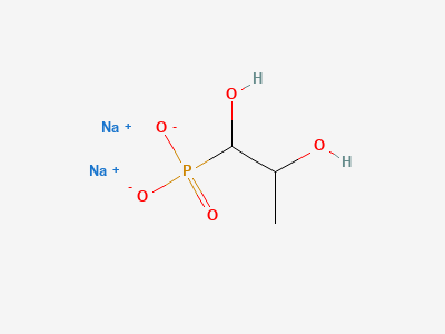 Disodium (1,2-dihydroxypropyl)phosphonate Structure