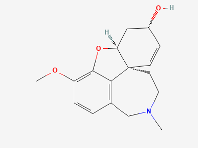 (4aS,6S,8aS)-3-methoxy-11-methyl-5,6,9,10,11,12-hexahydro-4aH-[1]benzofuro[3a,3,2-ef][2]benzazepin-6-ol (epi-galantamine) Structure