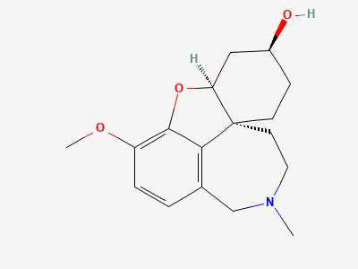 (4aS,6S,8aR)-3-methoxy-11-methyl-5,6,7,8,9,10,11,12-octahydro-4aH-[1]benzofuro[3a,3,2-ef][2]benzazepin-6-ol (dihydrogalantamine) Structure