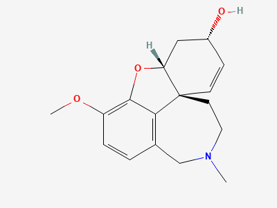 (4aR,6S,8aR)-3-methoxy-11-methyl-5,6,9,10,11,12-hexahydro-4aH-[1]benzofuro[3a,3,2-ef][2]benzazepin-6-ol (ent-galantamine) Structure