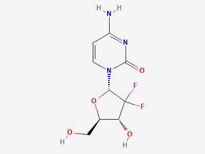 4-amino-1-(2-deoxy-2,2-difluoro-α-D-erythropentofuranosyl)pyrimidin-2(1H)-one (gemcitabine α-anomer) Structure