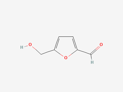 5-(hydroxymethyl)furan-2-carbaldehyde (5-hydroxymethylfurfural) Structure