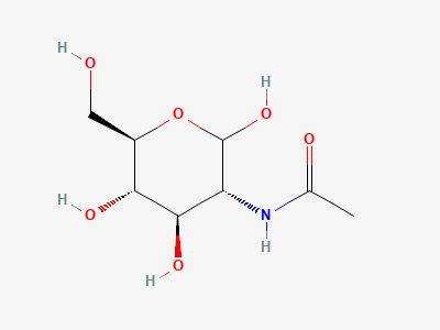2-(acetylamino)-2-deoxy-D-glucopyranose (N-acetylglucosamine) Structure