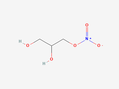 (2RS)-2,3-dihydroxypropyl nitrate Structure