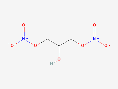 2-hydroxypropane-1,3-diyl dinitrate Structure
