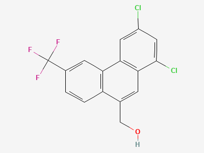 [1,3-dichloro-6-(trifluoromethyl)phenanthren-9-yl]methanol Structure