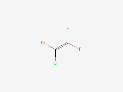 1-bromo-1-chloro-2,2-difluoroethene Structure