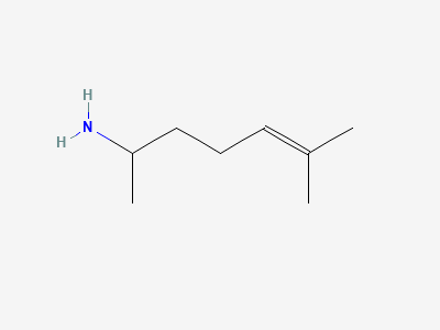 (2RS)-6-methylhept-5-en-2-amine Structure