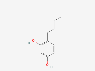 4-pentylbenzene-1,3-diol Structure