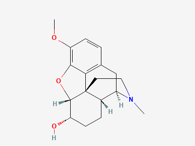 4,5α-epoxy-3-methoxy-17-methylmorphinan-6α-ol (dihydrocodeine) Structure