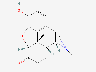 4,5α-epoxy-3-hydroxy-17-methylmorphinan-6-one Structure