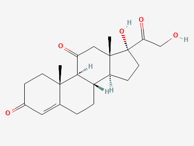 17,21-dihydroxypregn-4-ene-3,11,20-trione (cortisone) Structure