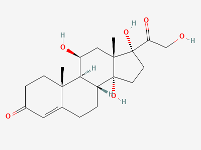 11β,14,17,21-tetrahydroxypregn-4-ene-3,20-dione (14α-hydroxyhydrocortisone) Structure