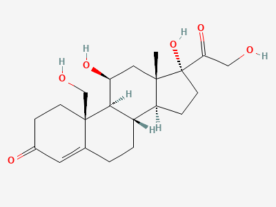 11β,17,19,21-tetrahydroxypregn-4-ene-3,20-dione (19-hydroxyhydrocortisone) Structure