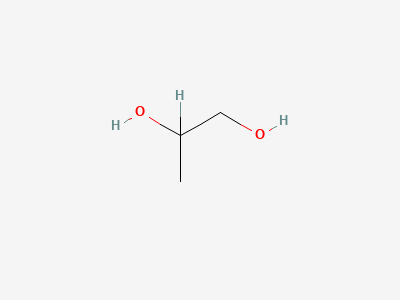 (2RS)-propane-1,2-diol (propylene glycol) Structure