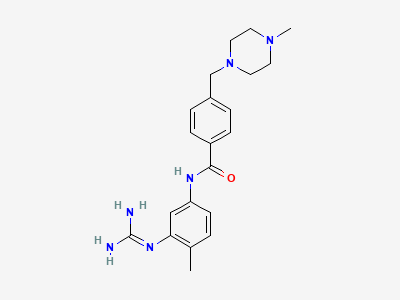 N-(3-carbamimidamido-4-methylphenyl)-4-[(4-methylpiperazin-1-yl)methyl]benzamide Structure