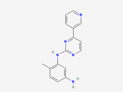 4-methyl-N3-[4-(pyridin-3-yl)pyrimidin-2-yl]benzene-1,3-diamine Structure