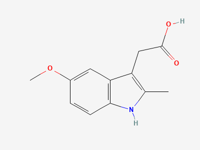 (5-methoxy-2-methyl-1H-indol-3-yl)acetic acid Structure