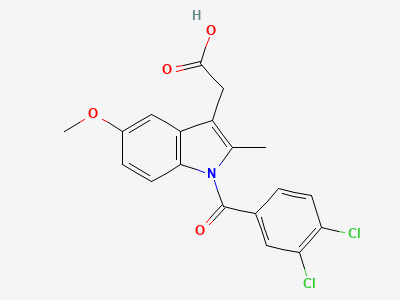 [1-(3,4-dichlorobenzoyl)-5-methoxy-2-methyl-1H-indol-3-yl]acetic acid Structure