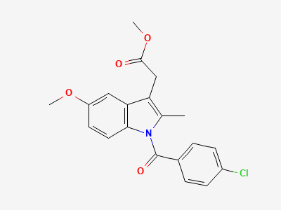Methyl [1-(4-chlorobenzoyl)-5-methoxy-2-methyl-1H-indol-3-yl]acetate Structure