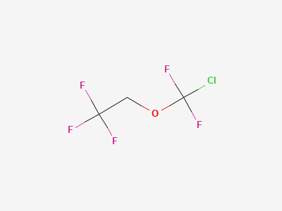 2-(chlorodifluoromethoxy)-1,1,1-trifluoroethane Structure