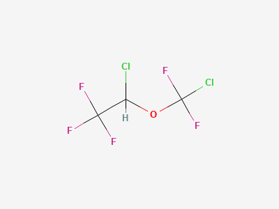 (2RS)-2-chloro-2-(chlorodifluoromethoxy)-1,1,1-trifluoroethane Structure