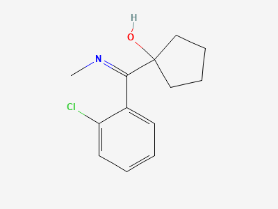 1-(2-chloro-N-methylbenzimidoyl)cyclopentanol Structure