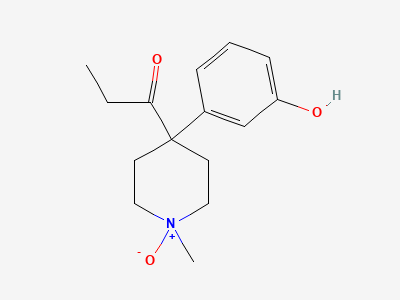 1-[4-(3-hydroxyphenyl)-1-methyl-1-oxidopiperidin-4-yl]propan-1-one (cis and trans isomers) Structure