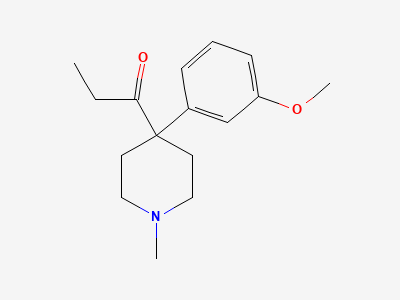 1-[4-(3-methoxyphenyl)-1-methylpiperidin-4-yl]propan-1-one Structure