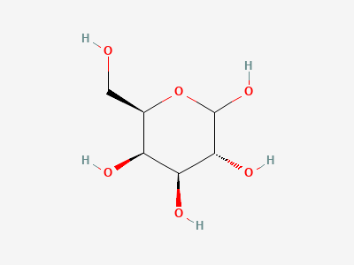 D-galactopyranose (galactose) Structure
