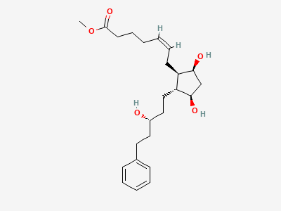 Methyl (5Z)-7-[(1R,2R,3R,5S)-3,5-dihydroxy-2-[(3R)-3-hydroxy-5-phenylpentyl]cyclopentyl]hept-5-enoate Structure