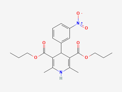 Lercanidipine Impurity - B (Nitrendipine Dipropyl Ester / Nitrendipine Impurity B) Structure