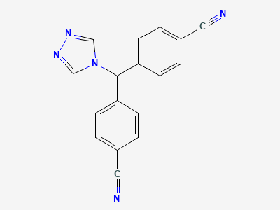 4,4'-[(4H-1,2,4-triazol-4-yl)methylene]dibenzonitrile Structure