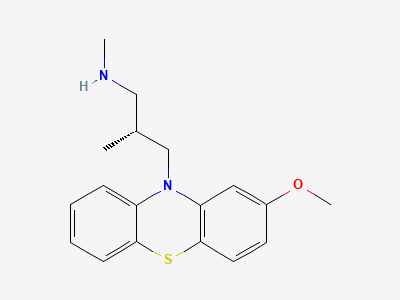 (2R)-3-(2-methoxy-10H-phenothiazin-10-yl)-N,2-dimethylpropan-1-amine Structure