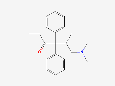 (5RS)-6-(dimethylamino)-5-methyl-4,4-diphenylhexan-3-one Structure