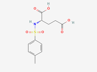 (2S)-2-[[(4-methylphenyl)sulfonyl]amino]pentanedioic acid (N-p-tosyl-L-glutamic acid) Structure