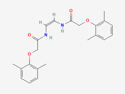 N,N'-(Z)-ethene-1,2-diylbis[2-(2,6-dimethylphenoxy)-acetamide] Structure
