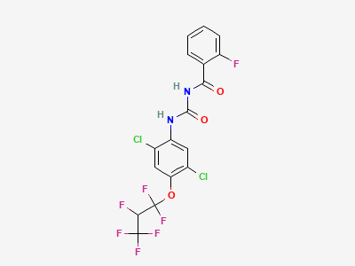 N-[[2,5-dichloro-4-[(2RS)-1,1,2,3,3,3-hexafluoropropoxy]phenyl]carbamoyl]-2-fluorobenzamide Structure