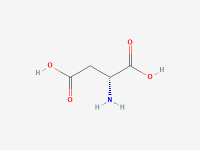 (2R)-2-aminobutanedioic acid (D-aspartic acid) Structure